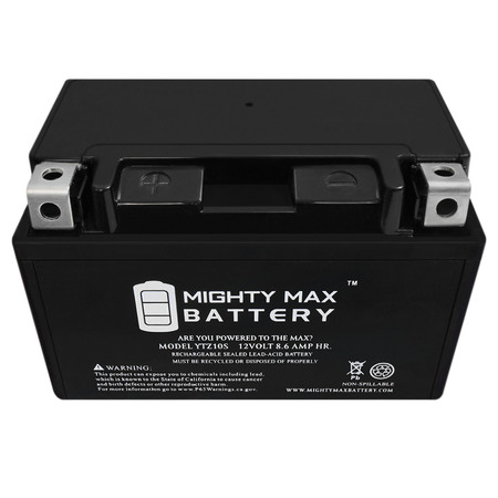 Mighty Max Battery YTZ10S 12V 8.6AH Battery for BMW S1000, S1000RR, S 1000, 1000RR 11-12 YTZ10S24